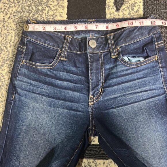 2/$30 American Eagle High Rise Super Stretch Jeggings size 0 - Picture 6 of 9